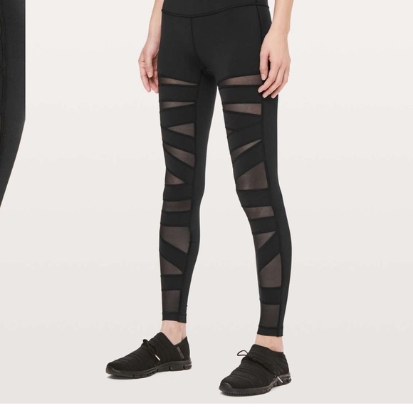 Lululemon limited edition mesh inserts Wunder under leggings - Picture 2 of 10